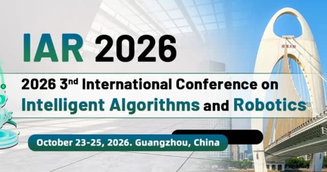 2026 3rd International Conference on Intelligent Algorithms and Robotics (IAR 2026) logo