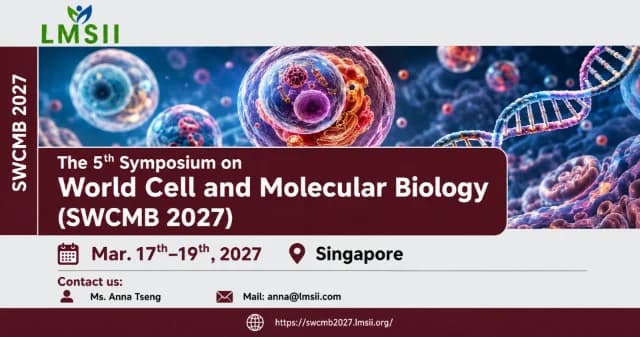 The 5th Symposium on World Cell and Molecular Biology (SWCMB 2027) logo
