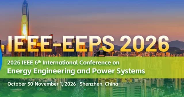 2026 IEEE 6th International Conference on Energy Engineering and Power Systems (IEEE-EEPS 2026) logo