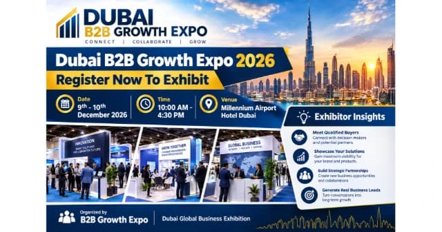 Dubai B2B Growth Expo 2026 | Register Now To Exhibit At Premier B2B Show logo