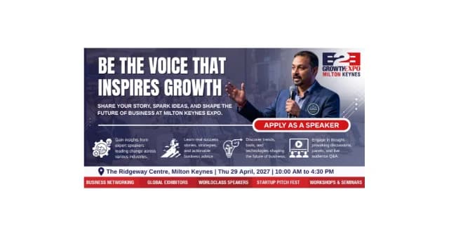 Milton Keynes B2B Growth Expo 2027 | Become A Speakers At Premier B2B Show