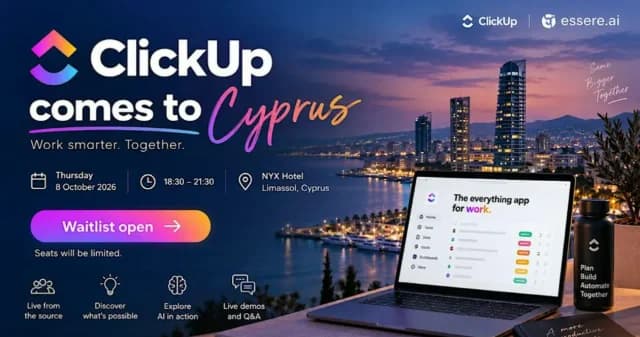 ClickUp Comes to Cyprus
