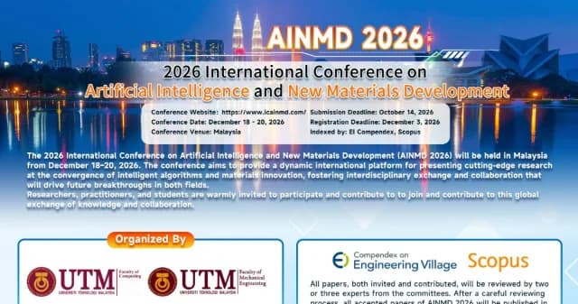 2026 International Conference on Artificial Intelligence and New Materials Development (AINMD 2026) logo