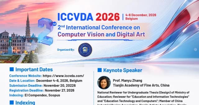 2026 2nd International Conference on Computer Vision and Digital Art (ICCVDA 2026) logo
