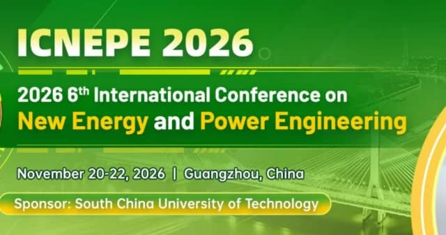2026 6th International Conference on New Energy and Power Engineering (ICNEPE 2026) logo