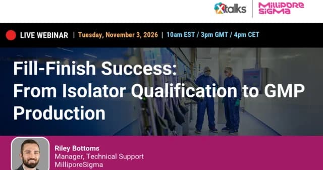 Fill-Finish Success: From Isolator Qualification to GMP Production logo