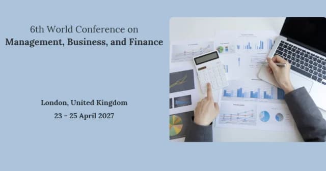 6th World Conference on Management, Business, and Finance logo