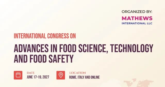 International Congress on Advances in Food Science, Technology and Food Safety logo