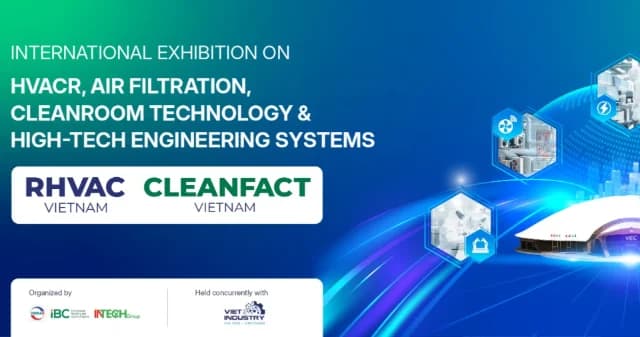CLEANFACT AND RHVAC VIETNAM - INTERNATIONAL EXHIBITION ON HVACR, AIR FILTRATION, CLEANROOM TECHNOLOGY AND HIGH TECH logo