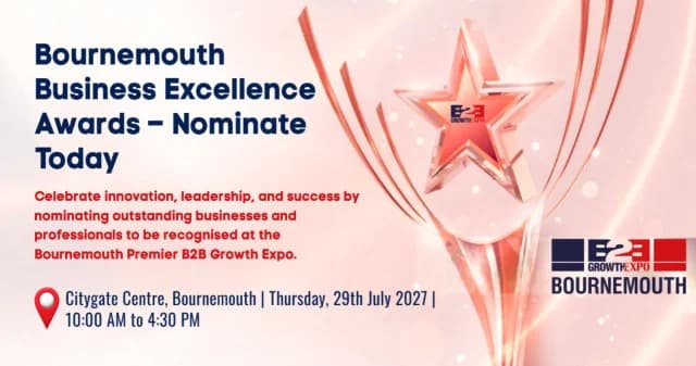 Bournemouth B2B Growth Expo 2027 | Nominating Your Business For An Award