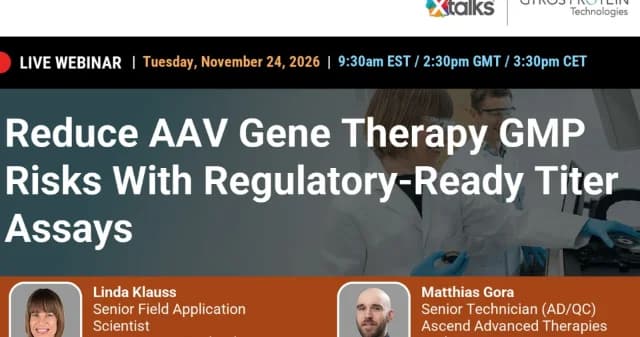 Reduce AAV Gene Therapy GMP Risks With Regulatory-Ready Titer Assays logo