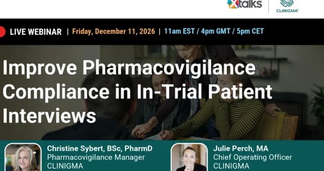 Improve Pharmacovigilance Compliance in In-Trial Patient Interviews logo