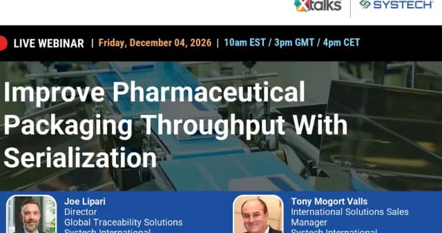 Improve Pharmaceutical Packaging Throughput With Serialization logo