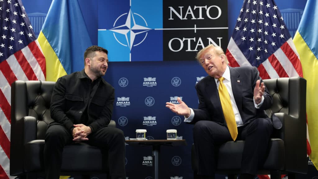 Trump leaves summit praising NATO ‘unification,’ floats Ukraine-made Patriots