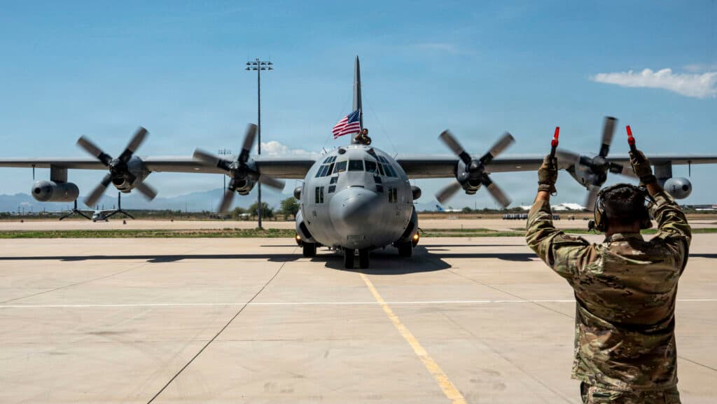 Air Force bids adieu to EC-130H electronic attack plane