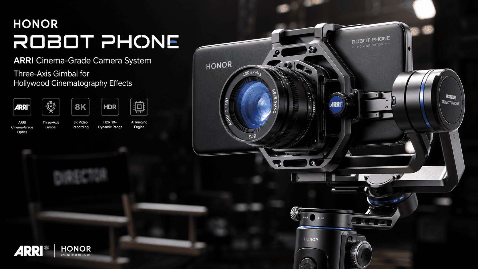 Honor Robot Phone Partners With ARRI to Bring Hollywood-Grade Cinematography to Mobile: AI-Three-Axis Gimbal, Leica-Level Color Science and End-to-End Cinema Workflow