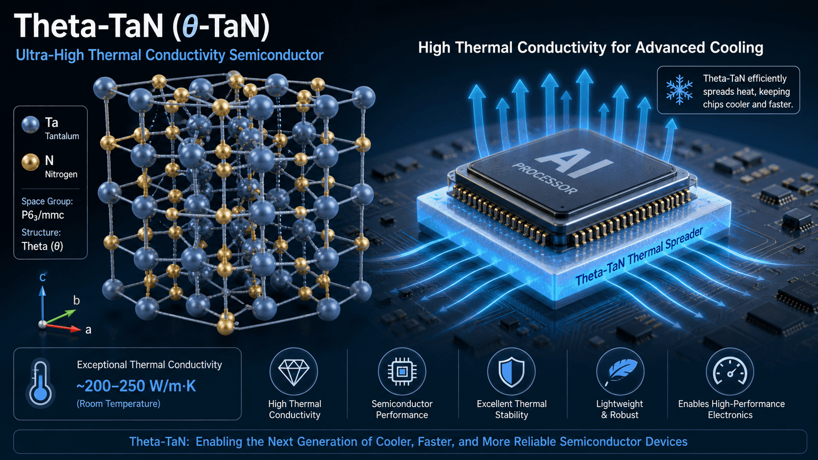 AI Chip Cooling Breakthrough: Scientists Create Theta-TaN Metal With 3x Copper Thermal Conductivity, Ending a Century-Long Record