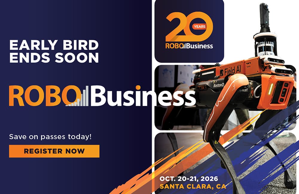 Early bird pricing for RoboBusiness 2026 ends August 31