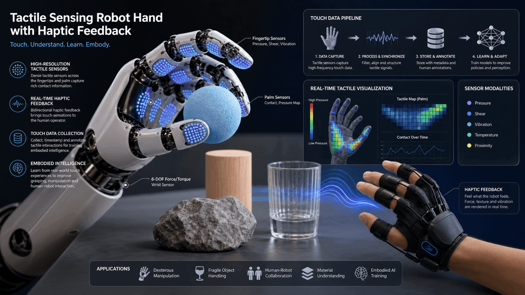30,000 Hours of Tactile Data Fills Embodied Intelligence Gap: XinZhi Embodied and Fudan University Release Three Technical Reports on Haptic Sensing