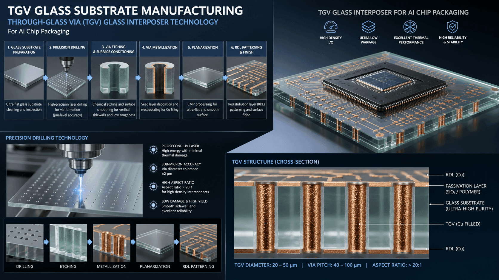 Domestic TGV Glass Substrate Industry Explodes: Chinese Manufacturers Race to Scale Through-Glass Via Technology as AI Chip Packaging Demands New Substrate Solutions