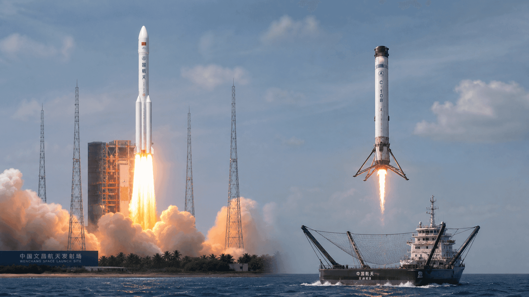 Long March 10B Success on First Flight: China Achieves First Sea-Based Net Recovery of a Rocket Booster