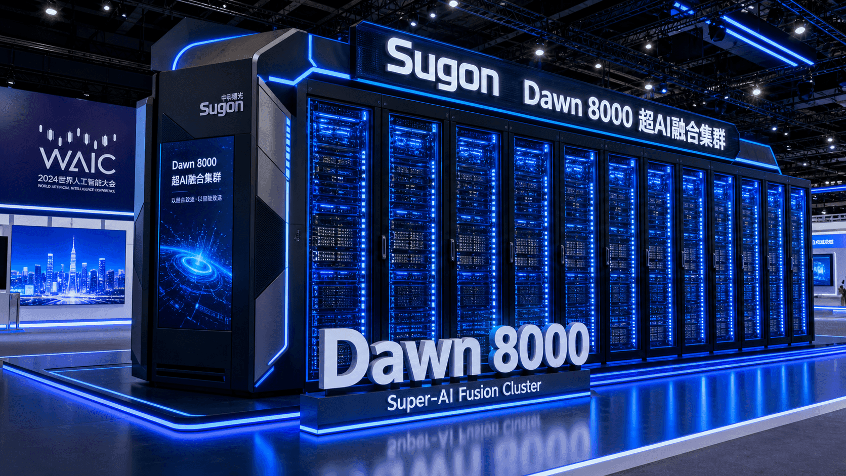 Sugon Dawn 8000 Debuts at WAIC 2026: Single Computing Unit Density Improves 20x With Full-Precision 100K-Card Interconnect