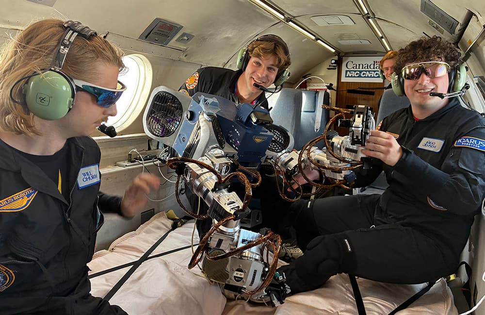 Icarus Robotics flies ISS-bound robot in microgravity for the first time