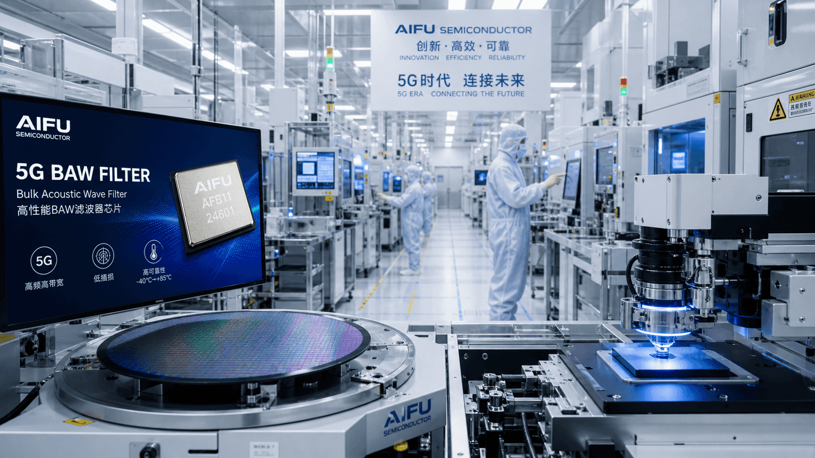 China's AIFU Semiconductor Targets 1 Billion BAW Filter Chips Annually, Breaking Overseas Monopoly