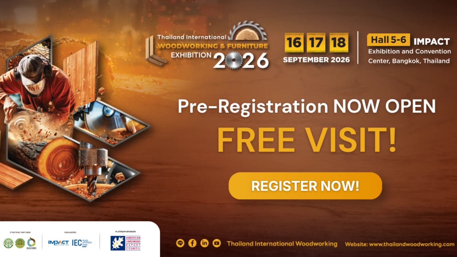 TIWF 2026 Set to Return as the Year’s Premier Event, Elevating the Woodworking and Furniture Industry Across ASEAN