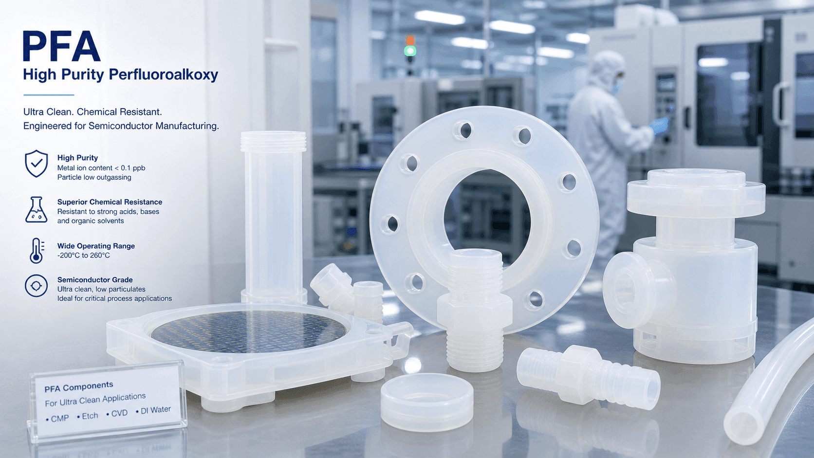 High-Purity PFA Becomes Critical Semiconductor Material as Chinese Suppliers Advance Batch Verification for Process Node Localization