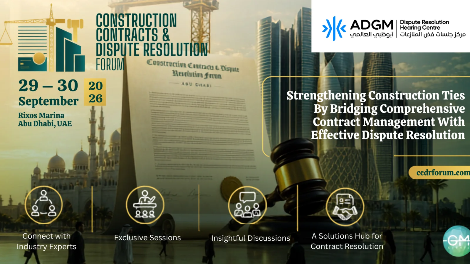 Construction Contracts & Dispute Resolution Forum (CCDRF) 2026 to Convene MENA's Industry Leaders in Abu Dhabi