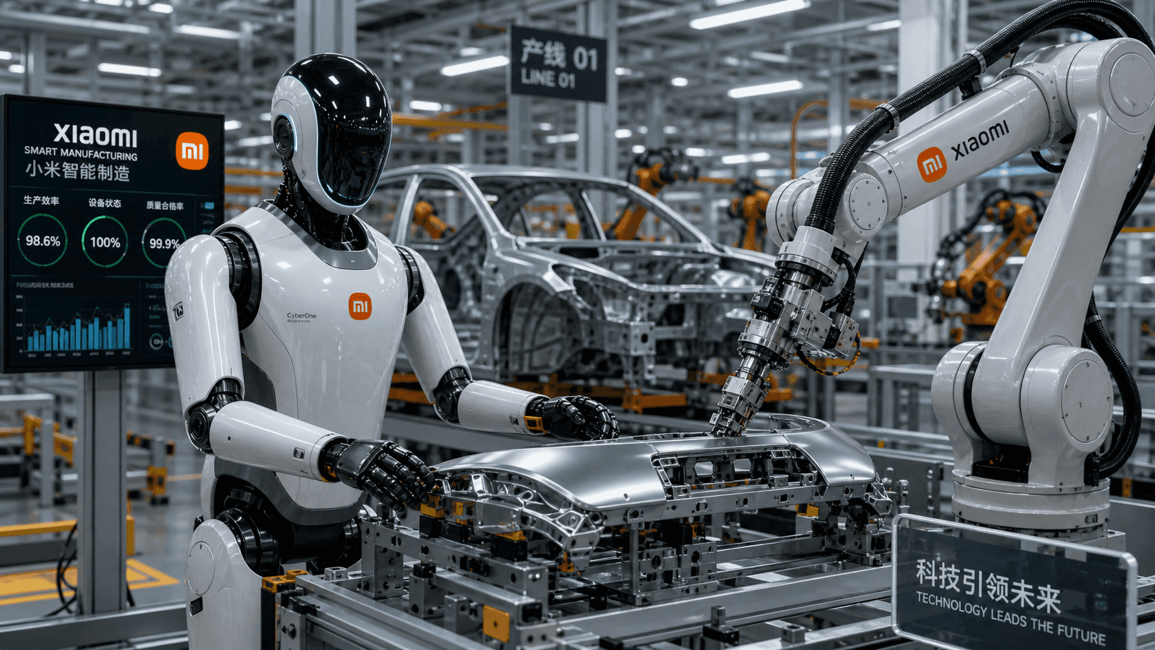 Xiaomi Robots Start Working on Car Production Line: Successfully Completes Flexible Workpiece Operations