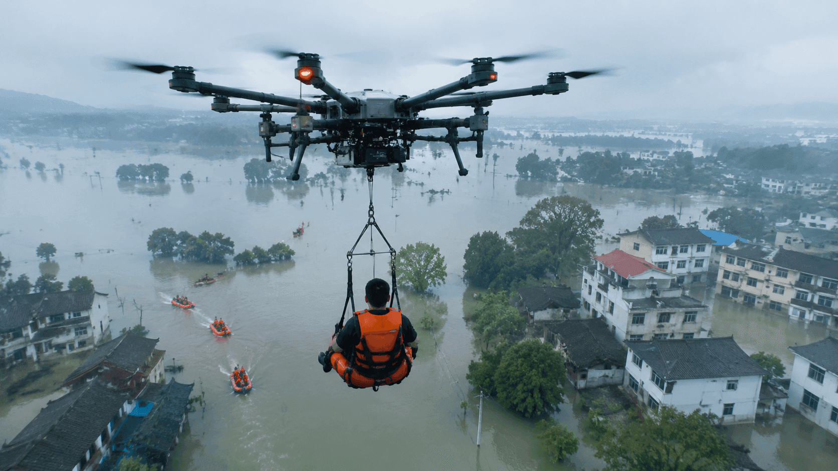Drones Break the Rules to Lift People: The Trillion-Yuan Low-Altitude Economy Behind China Flood Rescues