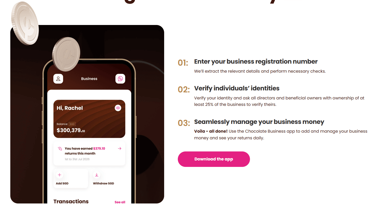 Singapore Businesses Can Earn Up to 1.5% on Idle Cash With Chocolate Finance