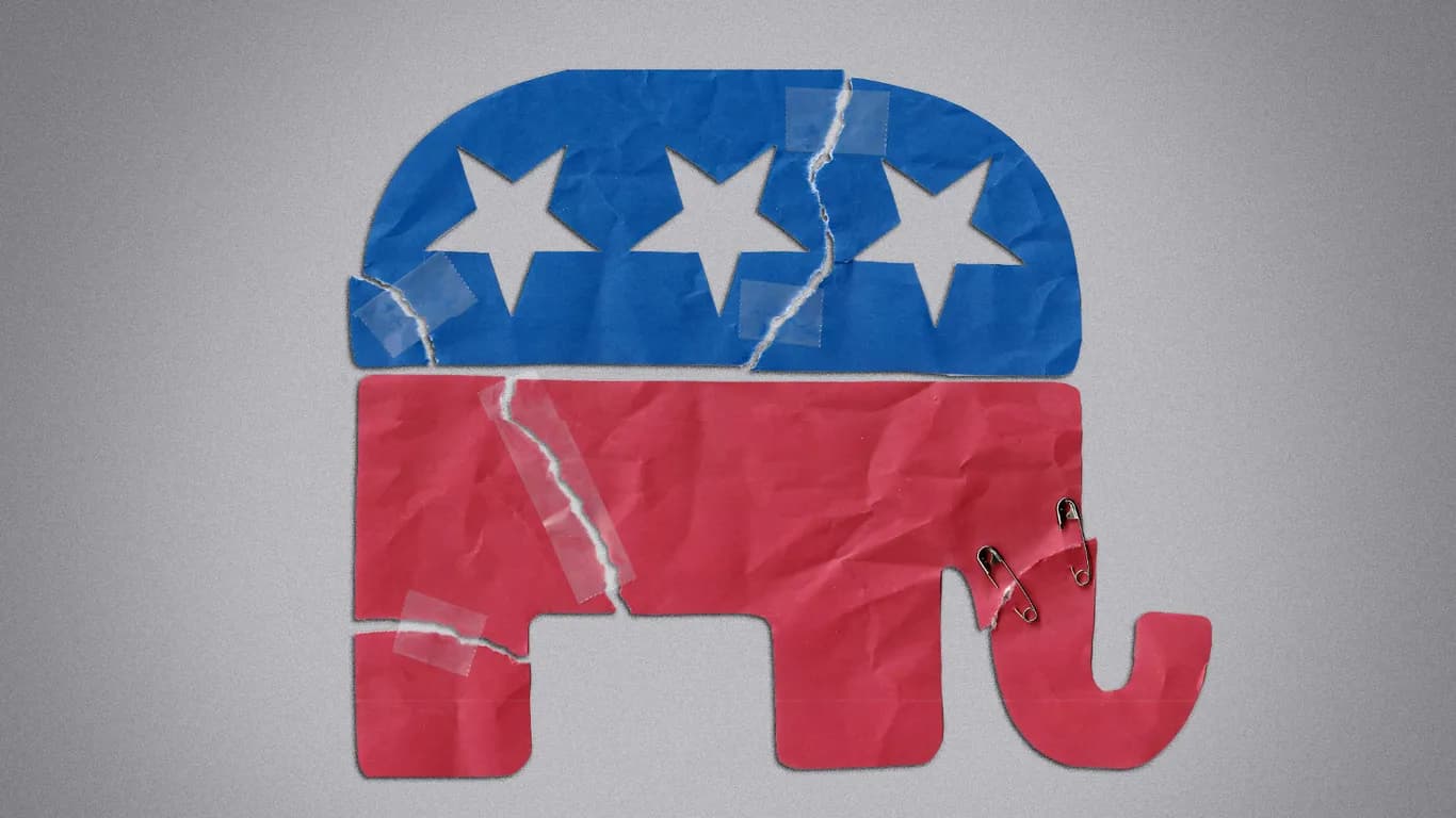GOP breaking with an unpopular Trump