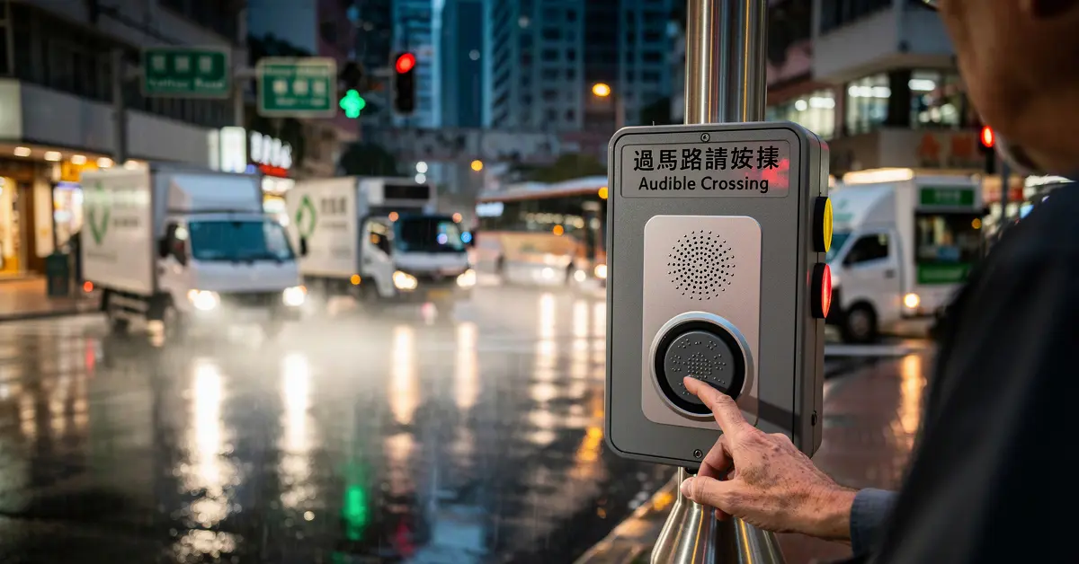 Hong Kong Expands Accessible Audible Traffic Signals Across City