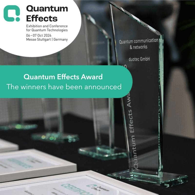 Messe Stuttgart Announces Winners of the Quantum Effects Award 2026 Across Four Hardware and Software Categories