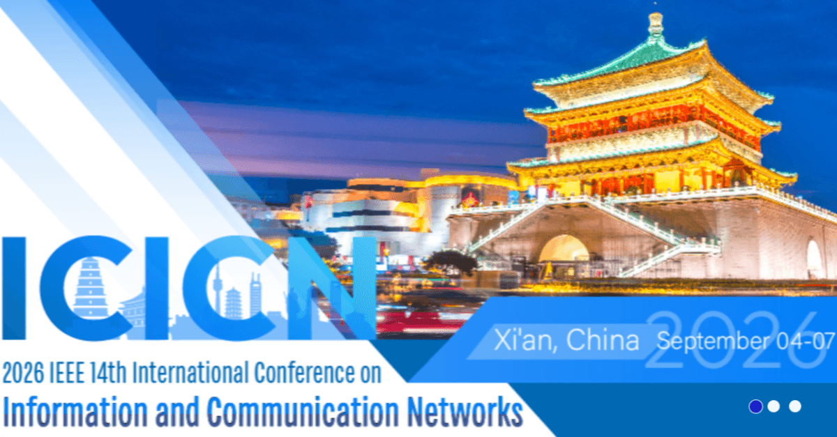 2026 IEEE 14th International Conference on Information and Communication Networks (ICICN 2026) logo
