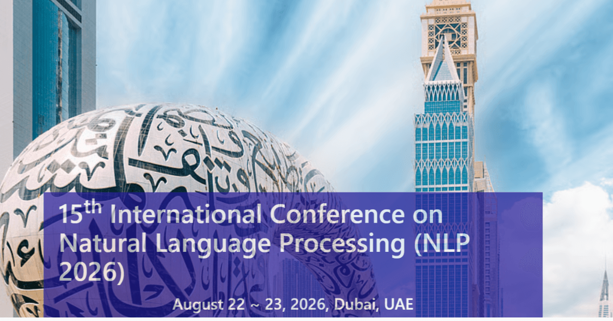 15th International Conference on Natural Language Processing (NLP 2026) logo