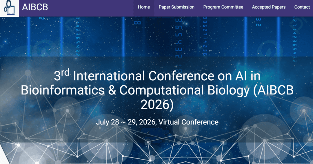 3rd International Conference on AI in Bioinformatics & Computational Biology (AIBCB 2026)