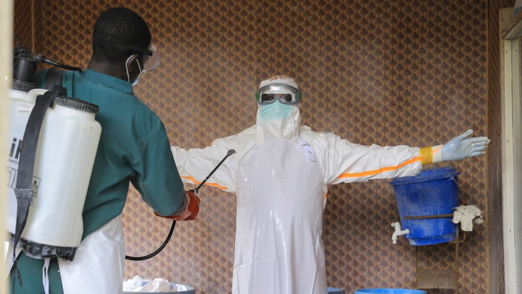 An Ebola treatment center was burned down as the death toll in Congo passes 4,000